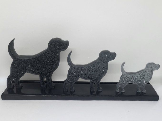 Chiens sur Socle (Led en option)