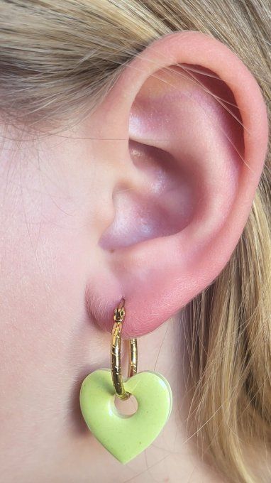 Lot de 2 Créoles - Modèle Ligne Gravée - En Acier Inoxydable
