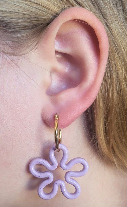 Lot de 2 Créoles - Modèle Ligne Gravée - En Acier Inoxydable