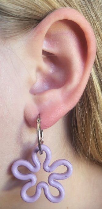 Lot de 2 Créoles - Rondes classiques - En Acier Inoxydable