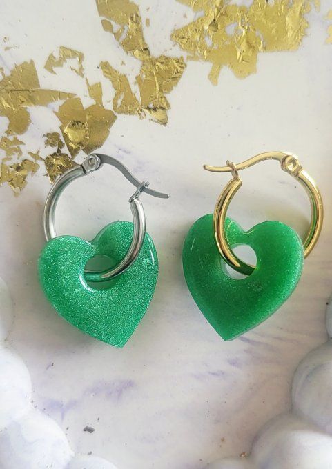 Lot de 2 Pampilles Cœur - Mya