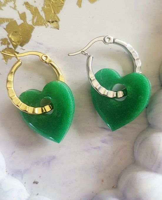 Lot de 2 Pampilles Cœur - Mya