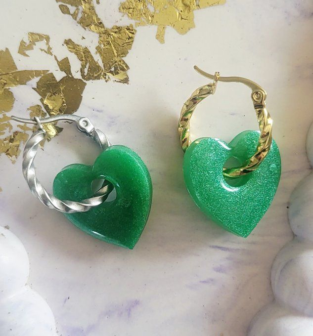 Lot de 2 Pampilles Cœur - Mya