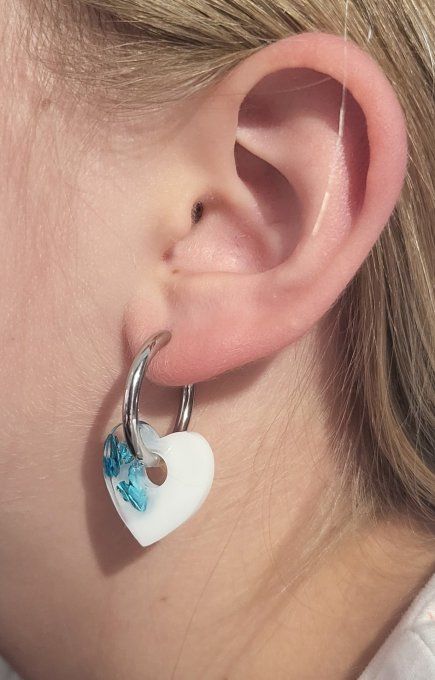 Lot de 2 Créoles - Rondes - Acier Inoxydable - 19mm