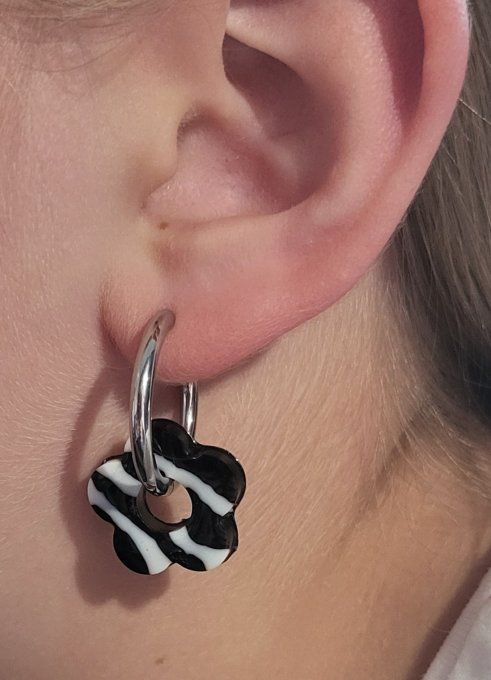 Lot de 2 Créoles - Rondes - Acier Inoxydable - 19mm
