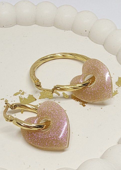 Lot de 2 Pampilles Cœur - Mya