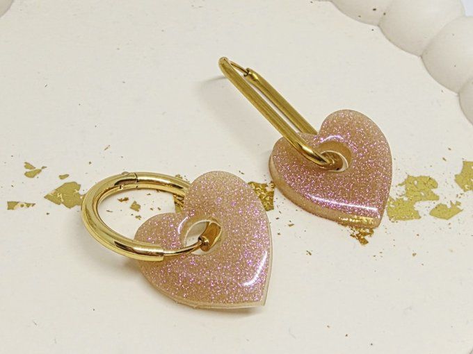 Lot de 2 Pampilles Cœur - Mya