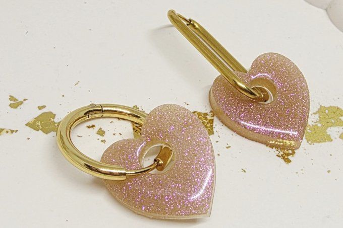 Lot de 2 Pampilles Cœur - Mya