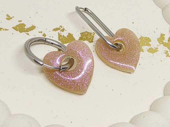 Lot de 2 Pampilles Cœur - Mya