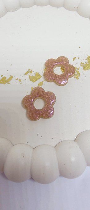 Lot de 2 Pampilles Fleurs - 5 pétales - Léna