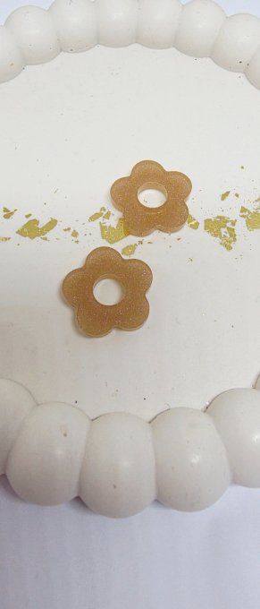 Lot de 2 Pampilles Fleurs - 5 pétales - Léna