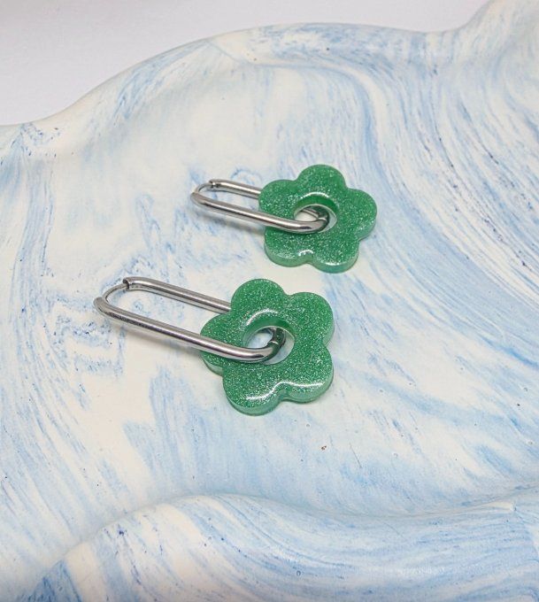 Lot de 2 Pampilles Fleur - 5 pétales - Léna