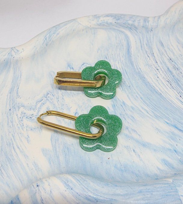 Lot de 2 Pampilles Fleur - 5 pétales - Léna