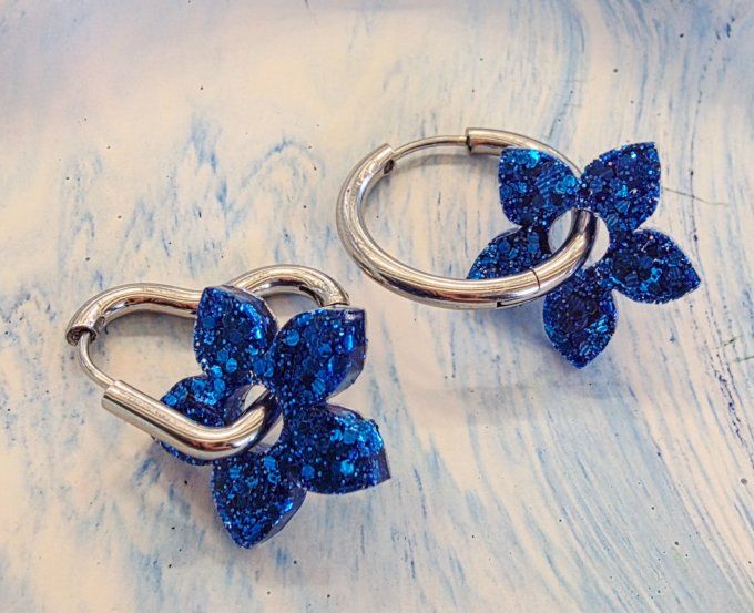 Lot de 2 Pampilles - Fleur de Tiaré - Léia