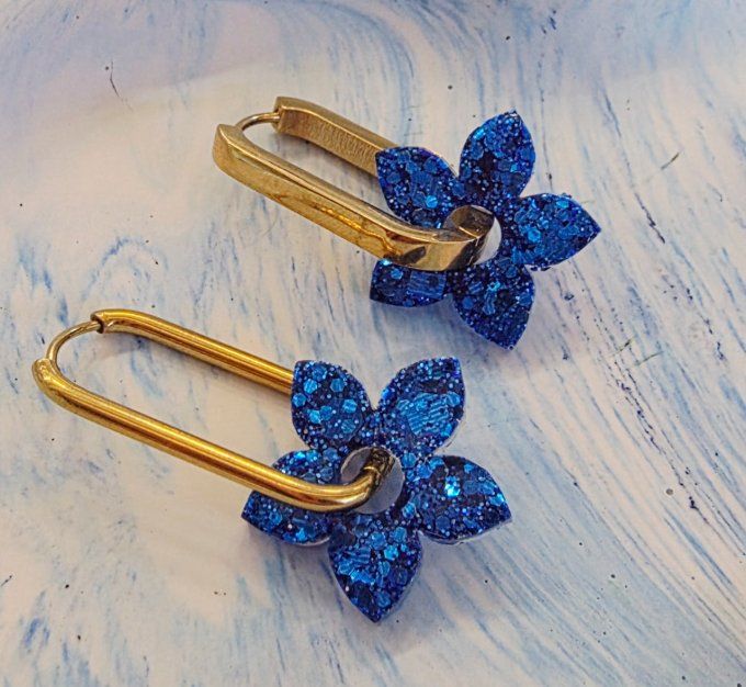 Lot de 2 Pampilles - Fleur de Tiaré - Léia