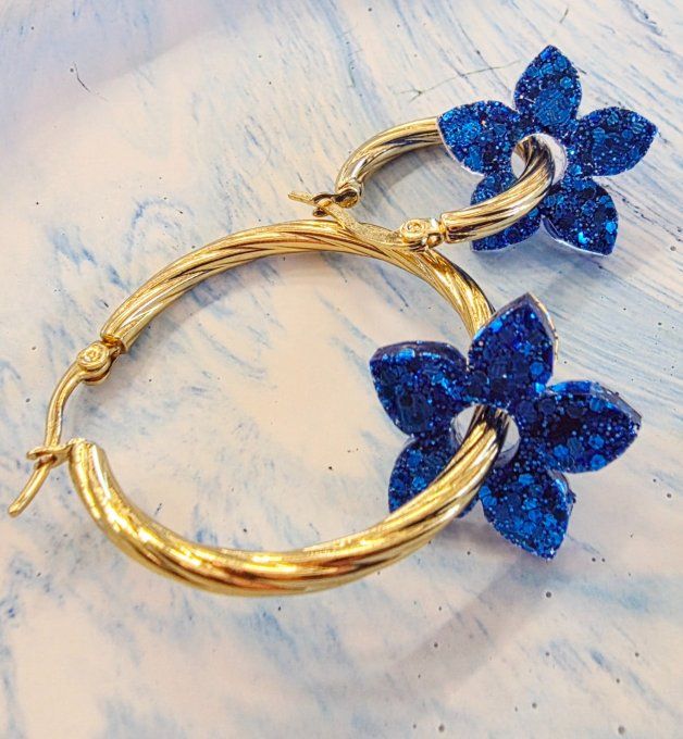 Lot de 2 Pampilles - Fleur de Tiaré - Léia