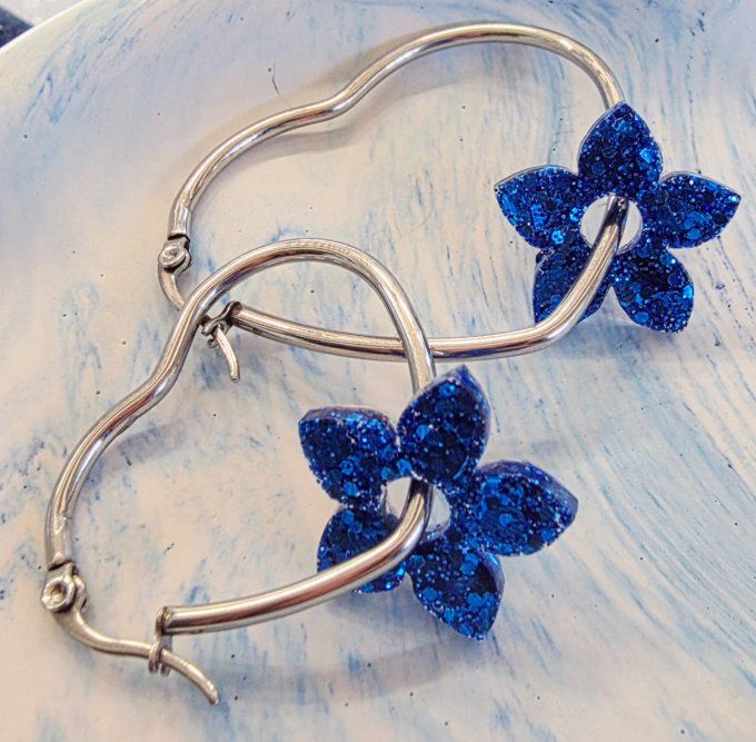 Lot de 2 Pampilles - Fleur de Tiaré - Léia