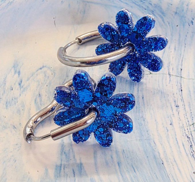 Lot de 2 Pampilles - Fleur - Marguerite