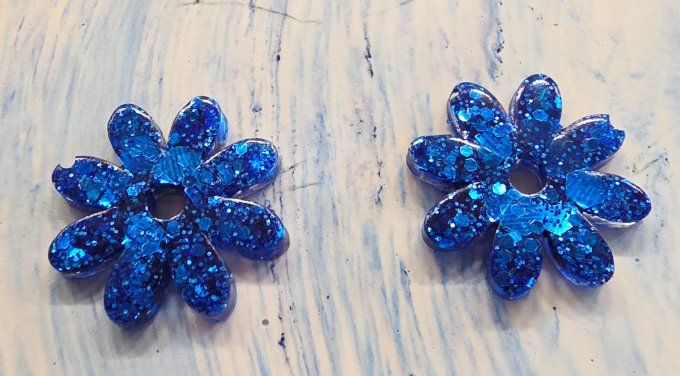 Lot de 2 Pampilles - Fleur - Marguerite