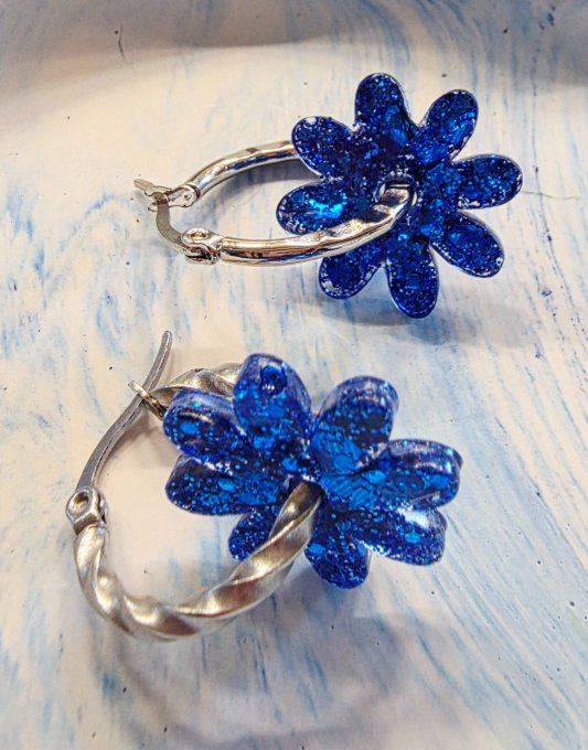 Lot de 2 Pampilles - Fleur - Marguerite