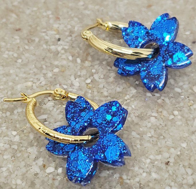 Lot de 2 Pampilles - Fleur de Tiaré - Tiara 