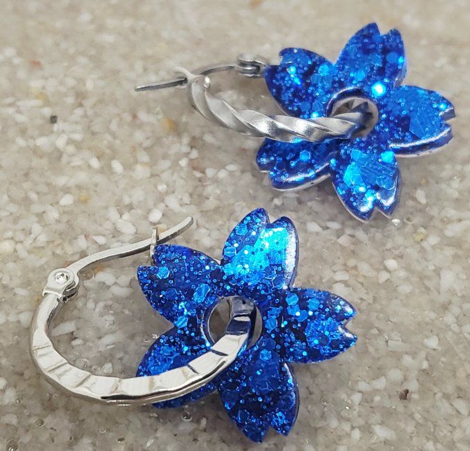 Lot de 2 Pampilles - Fleur de Tiaré - Tiara 