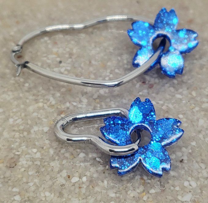 Lot de 2 Pampilles - Fleur de Tiaré - Tiara 