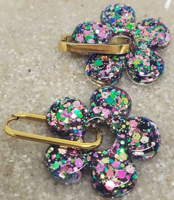 Lot de 2 Pampilles - Grande Fleur - Aria - Copie