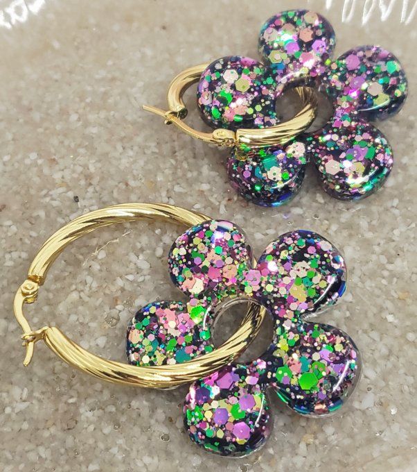 Lot de 2 Pampilles - Grande Fleur - Aria - Copie