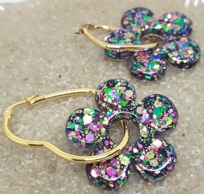 Lot de 2 Pampilles - Grande Fleur - Aria - Copie