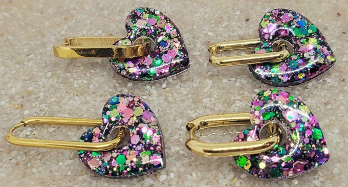 Lot de 2 Pampilles Cœur - Mya