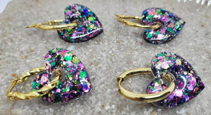 Lot de 2 Pampilles Cœur - Mya