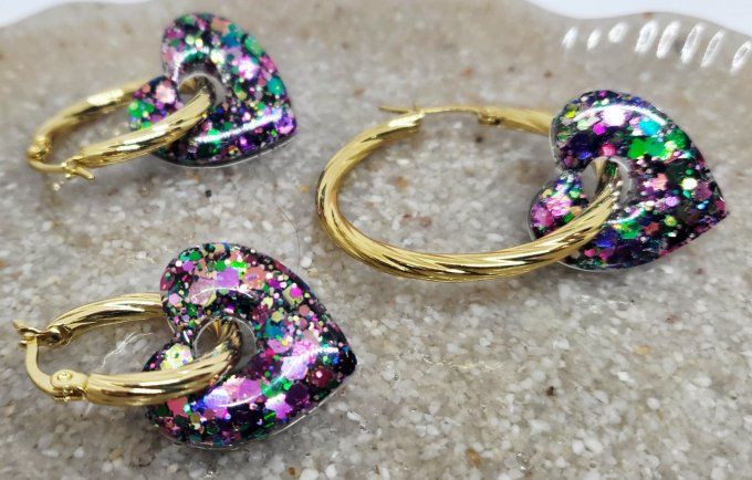 Lot de 2 Pampilles Cœur - Mya