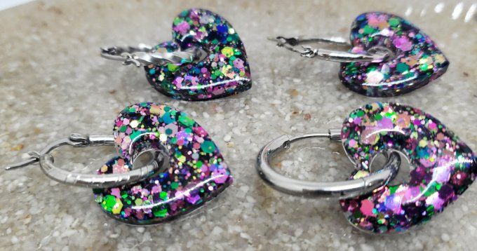 Lot de 2 Pampilles Cœur - Mya