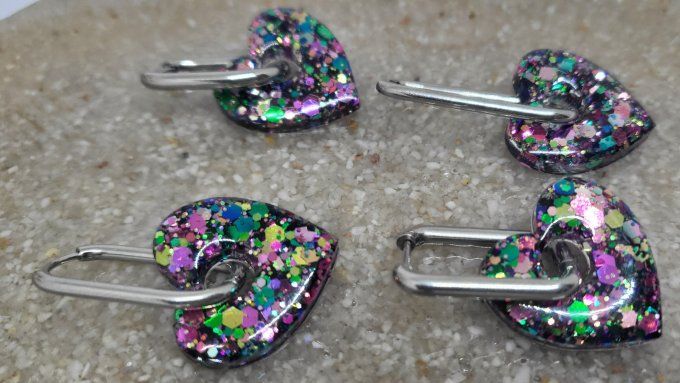 Lot de 2 Pampilles Cœur - Mya