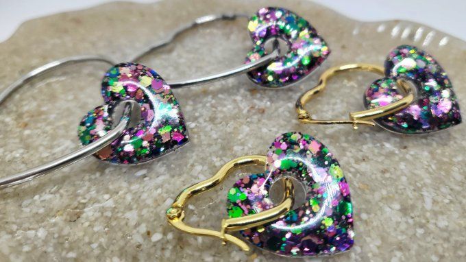 Lot de 2 Pampilles Cœur - Mya