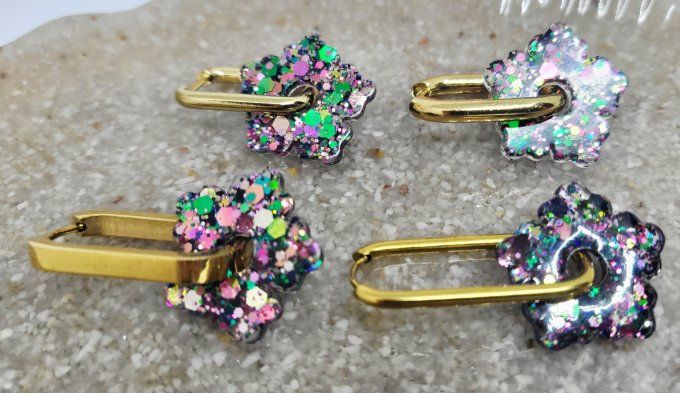 Lot de 2 Pampilles - Fleur - Zoé