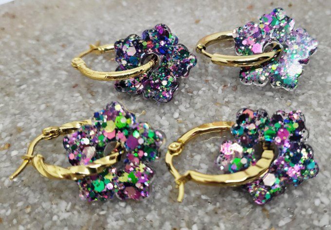 Lot de 2 Pampilles - Fleur - Zoé 