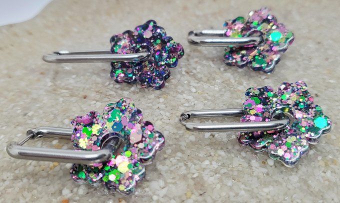 Lot de 2 Pampilles - Fleur - Zoé 