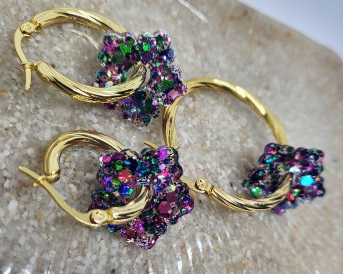 Lot de 2 Pampilles - Fleur - Zoé 