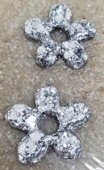 Lot de 2 Pampilles - Grandes Fleur - Athéna