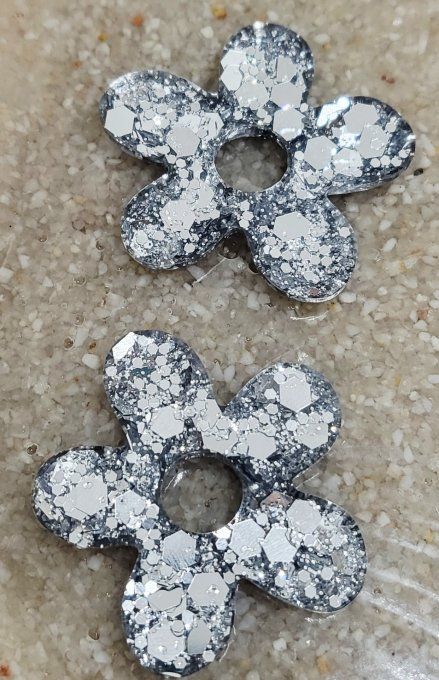 Lot de 2 Pampilles - Grandes Fleur - Athéna