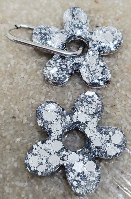 Lot de 2 Pampilles - Grandes Fleur - Athéna