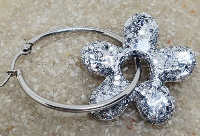 Lot de 2 Pampilles - Grandes Fleur - Athéna