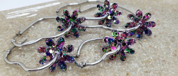 Lot de 2 Pampilles - Fleur - Marguerite 