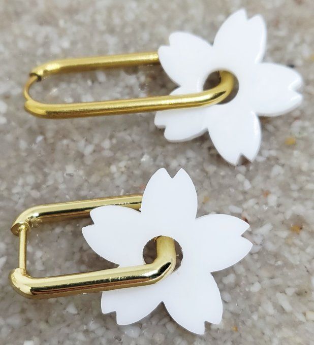 Lot de 2 Pampilles - Fleur de Tiaré - Tiara