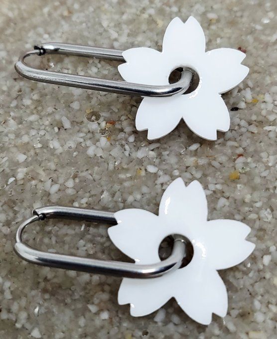 Lot de 2 Pampilles - Fleur de Tiaré - Tiara