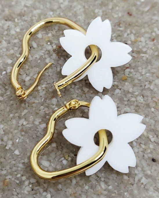 Lot de 2 Pampilles - Fleur de Tiaré - Tiara