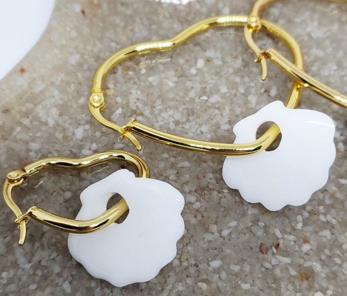 Lot de 2 Pampilles - Coquillage - Palma