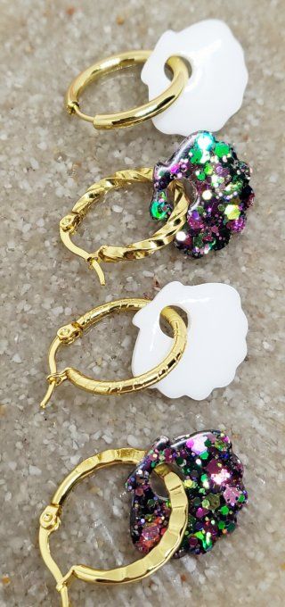 Lot de 2 Pampilles - Coquillage - Palma